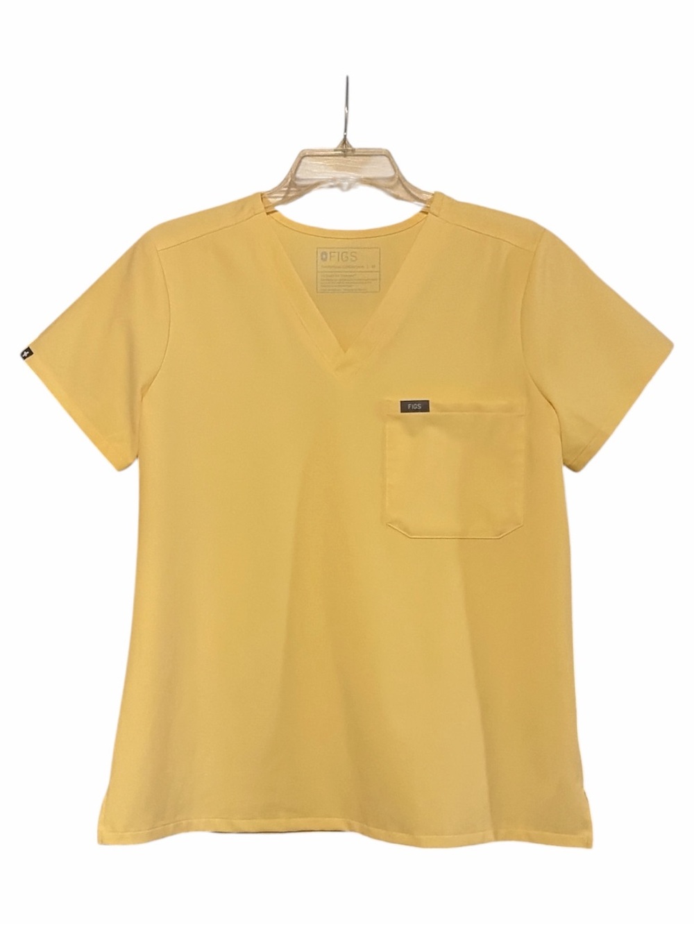 🧈 Figs Butter Yellow Catarina scrub top
